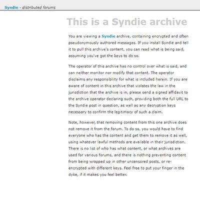 Syndie echelon